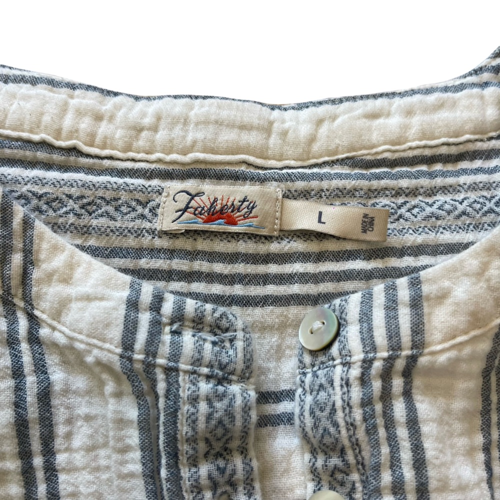 Faherty Dream Cotton Desmond Top - Picture 6 of 7